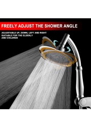 4/6 Inch Adjustable 2 Mode Shower Head Bathroom Handheld Spray Head Home High Pressure Large Rainfall Universal Shower Nozzle