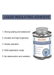 30/125ML Electrical Tape Liquid Insulation Sealant Electronic Sealant High Temperature Resistant Glue Dry Seal