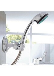 Adjustable Shower Head Holder Handheld Drill-free Shower Rack Punch-Free Chrome Bathroom Mixer Bracket