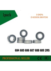 10pcs 684 685 686 687 688 689 2RS ABEC-1 688 rs 688rs Rubber Seal Cove Thin Wall Deep Groove Bearing Balls 688RS