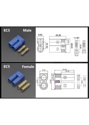 2/5/10 Pair XT60 XT90 EC2 EC3 EC5 EC8 t Plug Battery Connection Kit Male And Female Gold Plated Banana Plug For RC Parts