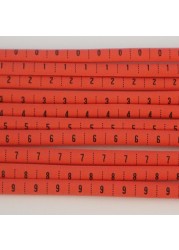 Plastic Heat Shrink Tubing Cable Markers Label Wire Number 0 to 9 1-16mm Colorful PVC Cable Cable Markers Insulation Shrink Ratio 2:1