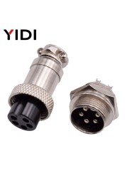 YIDI 5/10 Set GX12 GX16 GX20 2 3 4 5 6 7 8 9 10 12 14 15 Pin Male Female Lc Cable Pilot Flight Circular Connector Plug Socket