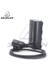 Coiled Power Cable P-Tap D-Tap To NP-F550 F570 Dummy Battery Coupler For Monitors/Lights/Lamps