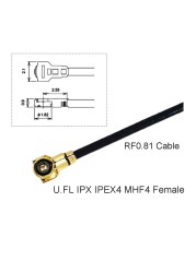 5pcs RF0.81 Cable IPEX4 MHF4 Female to IPEX4 MHF4 Female Connector RF Coaxial Pigtail WiFi Antenna Extension Cord Jumper Adapter