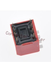 High Quality DIP Switch Piano Type Side Actuation 2.54mm Pitch Gold Plated 4 Position 8Pin Red DHL-04