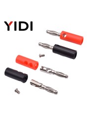 10pcs 4mm Red Black Male Female Banana Plug Speaker Jack Amplifier Adapter Screw Terminal Vise Post Socket Connectors