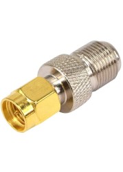 2pcs/1pcs F Type Female to SMA Male Adapter RF Coaxial Coax Antenna Cable F Female to SMA Male Connector