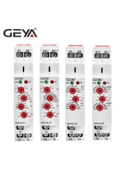 Free Shipping GEYA GRV8-02 Monitor Overvoltage and Undervoltage Protection Relay DC 12V 24V 48V 110V 220V 240V