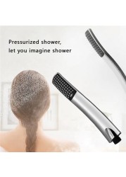 High Pressure Shower Head Booster Rain Bath Shower Spray Nozzle Handheld Spray Bathroom Accessories