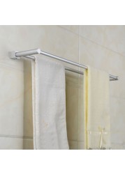 Towel Rail Rack Simple Style Towel Rack Holder Wall Mounted Space Aluminum