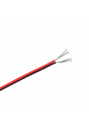 Red and Black Silicone Wire Flexible Wire Soft Two Colors Wire Tinned Copper Silicone Cable 26 24 22 20 18 17 15 14 16AWG