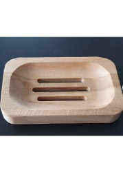 Bamboo Wood Natural Solid Soap Dish Bar Hole Rustic Model Design Soap Dispenser Hand Soap Bathroom Accessories