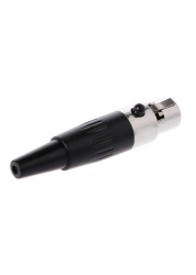 1pc High Quality Mini XLR 3 4 Pin Female Plug Small XLR Audio Microphone Connector For MIC Soldering Straight