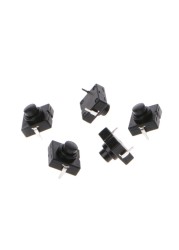 10pcs Flashlight Button Switch 1A 30V CB-1212-112D 2Pin Ultra-thin Mid-Foot