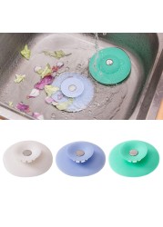 Silicone Floor Drain Hair Catcher Kitchen Sink Drain Plugs Strainers Bathroom Stopper Drain Plug 10x10.5cm