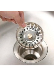 Stainless Steel Swimming Pool Bathtub Hair Catcher Stopper Bathroom Sink Strainer Waste Sink Filter Plug Kitchen Sink Accessories Tools