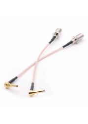 New RG316 Coaxila Cable Wholesale 15cm 6" for 3G Modem F Female Jack Switch MS156 Male Right Angle Pigtail Cable 10pcs