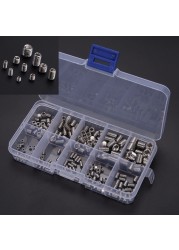 200pcs Assortment Home -M8 Repair Hexagon Manual Fasteners Stainless Steel Lightweight Screw Set