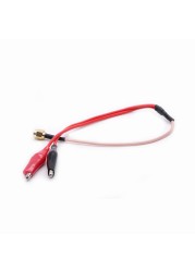 10pcs RG316 RF Coaxial Cable SMA Male Plug to Dual Alligator Clip Red and Black Tester Lead Wire Connector 50cm