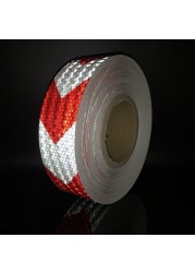 Car Styling Reflective Stickers Self Adhesive Warning Tape 50mm x 10m