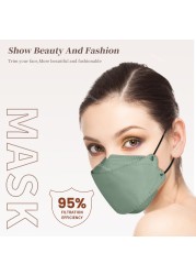 10-100pcs Mascarillas KN95 Fish Masks FFP2 homology ada Adult Disposable 4 Layers Mascarillas FPP2 Colores Morandi Masque FFP 2