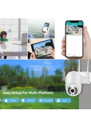 BESDER HD 5MP Dual Antanne Wifi PTZ IP Camera era Outdoor Waterproof Wireless IP Cam 2MP Security Camera Night Vision Webcam iCSee