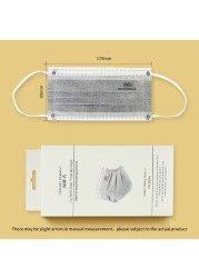 20 قطعة/صندوق CE KN95 5 طبقات قناع رمادي الكربون المنشط الغبار تنفس الوجه قناع واقٍ الغبار FFP2 كوريا KN95 قناع