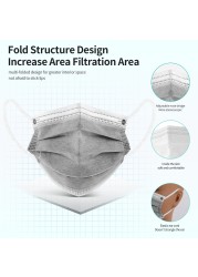 10-200 قطعة الكربون المنشط Mascarillas quiurgicas homology adas 4 طبقة قناع الفم الكبار قناع للوجه يستخدم مرة واحدة masque cherurgical