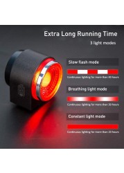 Elecpow Bicycle Taillight Alarm Anti-theft USB Rechargeable Bike LED Tail Lamp Waterproof Cycling Tail Light Bicycle Accessories