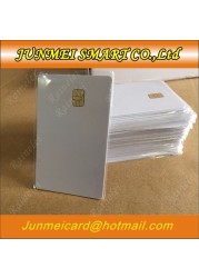 50pcs/lot ISO7816 PVC Smart Card IC Contact SLE 4442 Chip White PVC Blank Smart Card