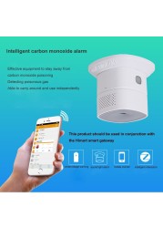 zigbee 3.0 carbon monoxide detector co gas alarm sensor control compatible with smart conby stick zigbee gateway/hub