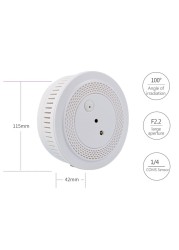 VStarcam Smart Home WiFi Smoke Detector Household Carbon Monoxide Gas Fire Alarm Sensor Camera APP Security Monitor