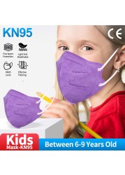 10/20/50 قطعة ffp2mask niños 6-9old قناع للأطفال kn95 mascarillas niños ce قابل للغسل الاطفال ffp2reutilizable fpp2 infantil أقنعة