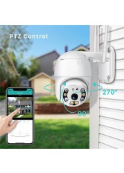 QZT 1080P WIFI Security Cameras Outdoor PTZ Dome IP Camera CCTV 4X Zoom IR Night Vision Video Surveillance WIFI Camera YiLot APP