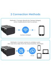 Mini Surveillance Cameras with WiFi 1080P HD Smart Home Security IP Camera Multifunctional USB Recorder Camcorder Video Audio Recorder DVR