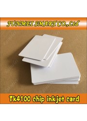 Free shopping 100pcs rfid 125Khz EM4100 /tk4100Chip blank ID card inkjet printable by Epson/Canon printer with card tray