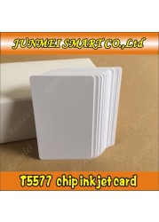 100pcs inkjet t5577 blank rewritable printable 125khz t5577 rfid card