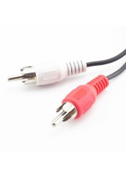 NEWCE 3.5mm RCA Female Connector Jack Stereo Cable Y Plug to 2 RCA Male Adapter 3.5 Audio aux Jack Connector to Headphone musi