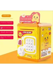 Net red Vibrato piggy bank children fingerprint password can be stored and pull anti-fall locks