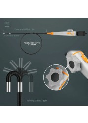 أحدث 180 درجة التفتيش كاميرا توضيح المنظار الصناعي 6 مللي متر و 8.5 مللي متر HD كاميرا مع 6 LED آيفون أندرويد