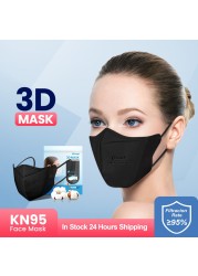 Elough mascarillas fpp2 3D Face Mask mascarilla kn95 fpp2 homologada españa KN95Mask Adult 4 Layers FFP2 Respirator Approved CE