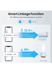 Tuya Zigbee Temperature Humidity Sensor Indoor Thermometer Smart Lifetime Detector Support Alexa Google Home