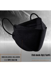 10-100 قطعة أقنعة الكبار ffp2 شهادة إسبانيا Mascarillas fpp2 وافق Masque kn95 أقنعة واقية الفم Masken CE fp2