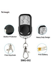 Compatible ECOSTAR RSC2 RSE2 433Mhz Remote Control Rolling Code With Keychain Battery For Garage Gate Door