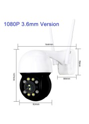 5MP Zoom Wireless 5X Camera Mini WIFI PTZ Camera High Dome CCTV Video Surveillance Camera RTSP Outdoor IR 30M Two Way Audio P2P CamHi