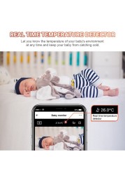 New PTZ Camera Baby Monitor WiFi IP Camera Indoor Night Vision Motion Detection Sound Detection Smart Home Security Cameras