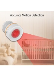 TUYA ZigBee Passive Infrared Body Motion Sensor PIR Sensor 2 in 1 Smart Home Alarm Light Usb Built-in Battery New