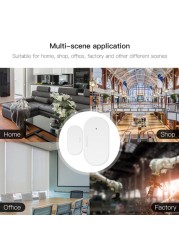Tuya زيجبي باب الاستشعار المنزل الذكي فتح/colsed باب أجهزة الكشف عن النوافذ 360 ° نظام تنبيه الأمن دعم جوجل المنزل اليكسا