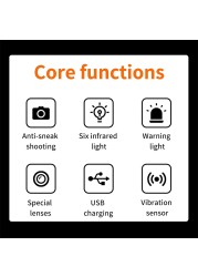 فندق كاميرا تعمل بالأشعة تحت الحمراء كاشف مكافحة التجسس اطلاق النار مكافحة التنصت اللاسلكية الدقة كشاف جهاز الإنذار مصباح ليد لتحديد المواقع كشف